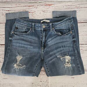 KanCan Distressed Capri Jeans | Style KC7213D | Size 13